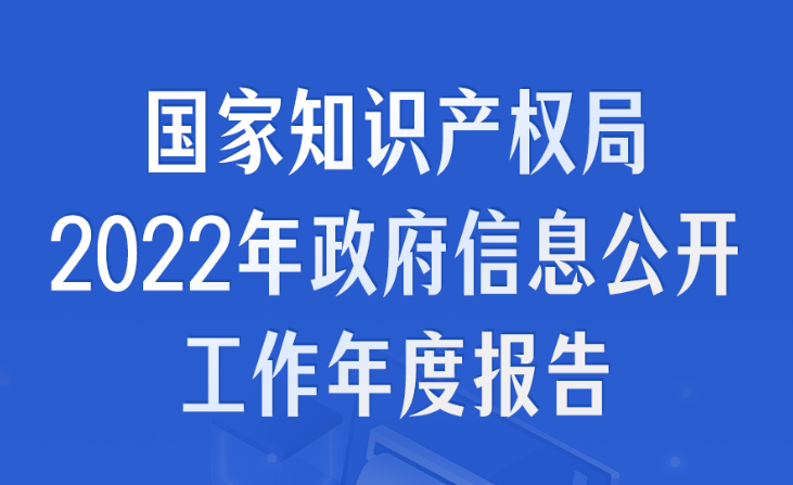 一圖讀懂|國(guó)家知識(shí)產(chǎn)權(quán)局2022年政府信息公開工作年度報(bào)告
